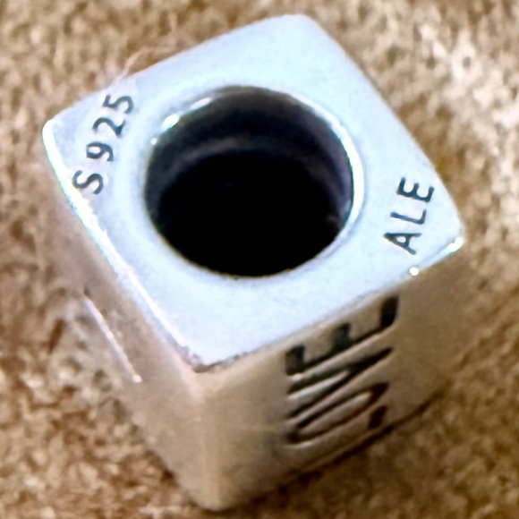 Pandora Retired I Love You Charm Sterling Silver 14k Gold ALE S925 Two Tone - Picture 8 of 9